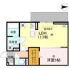 D-ROOM山上 1LDKの間取り