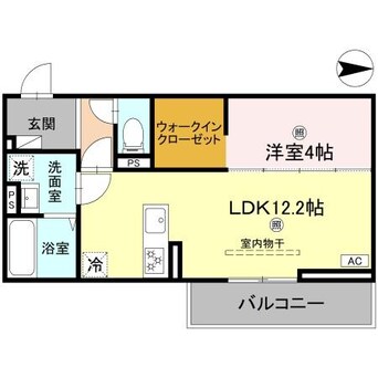 間取図 D-ROOM山上