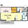 D-ROOM山上 1LDKの間取り