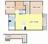 ＭＡＳＴ　ＣＯＵＲＴ　神照 2LDKの間取り