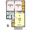 サンシャイン翼 2LDKの間取り