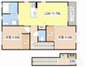 シャーメゾンきぬがさ 2LDKの間取り