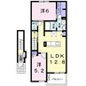 ヴィラ・モンセラート 2LDKの間取り