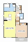 アンビエラ 1LDKの間取り