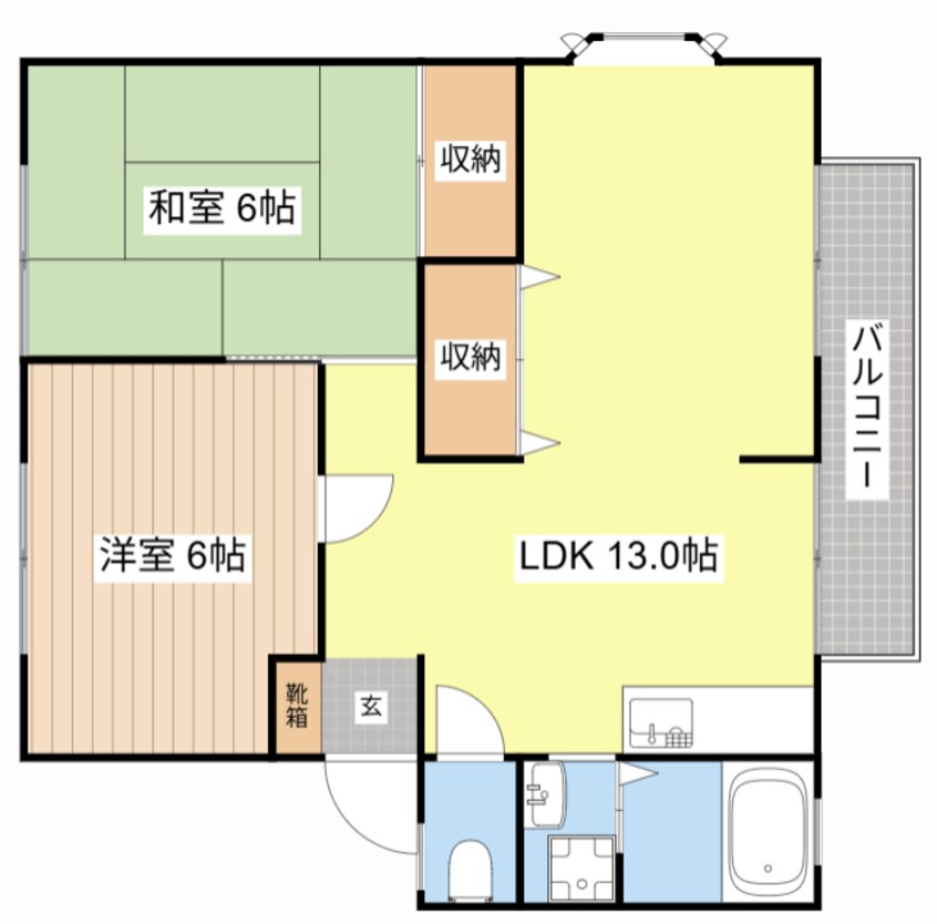 間取図 サンビレッジ西大津Ｂ棟