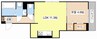 ラヴィベル本堅田 1LDKの間取り
