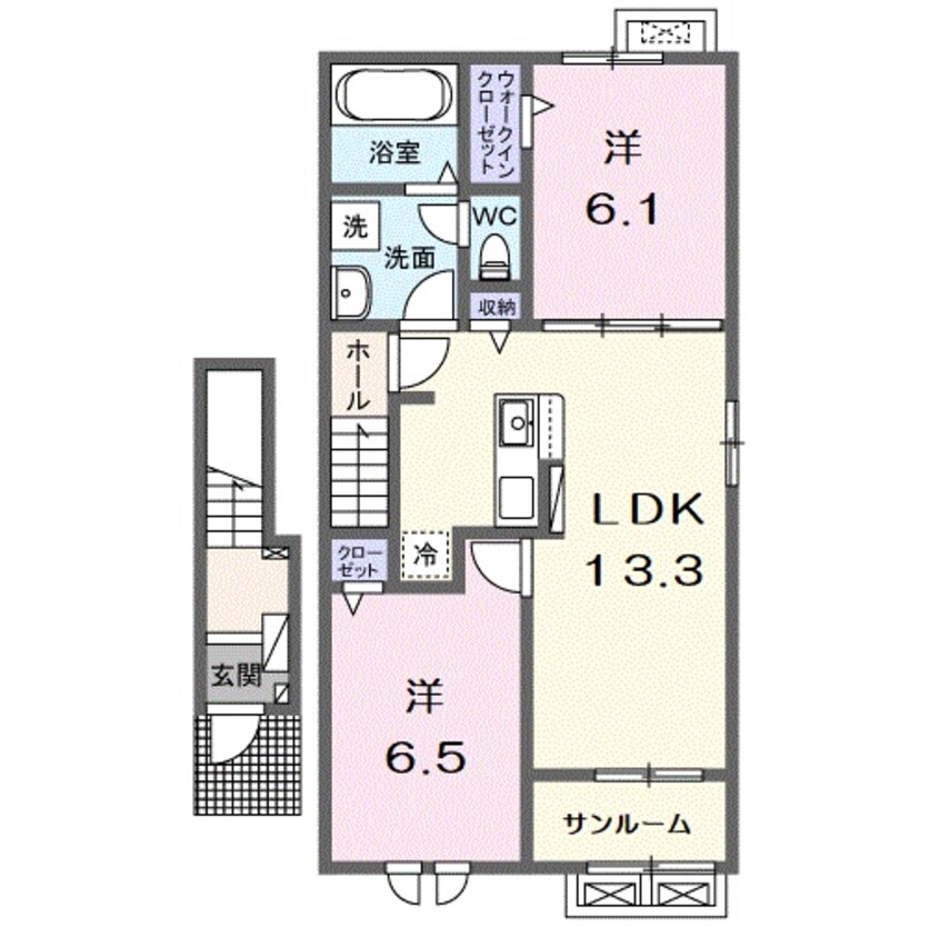 間取図 ボニート　ブローテ