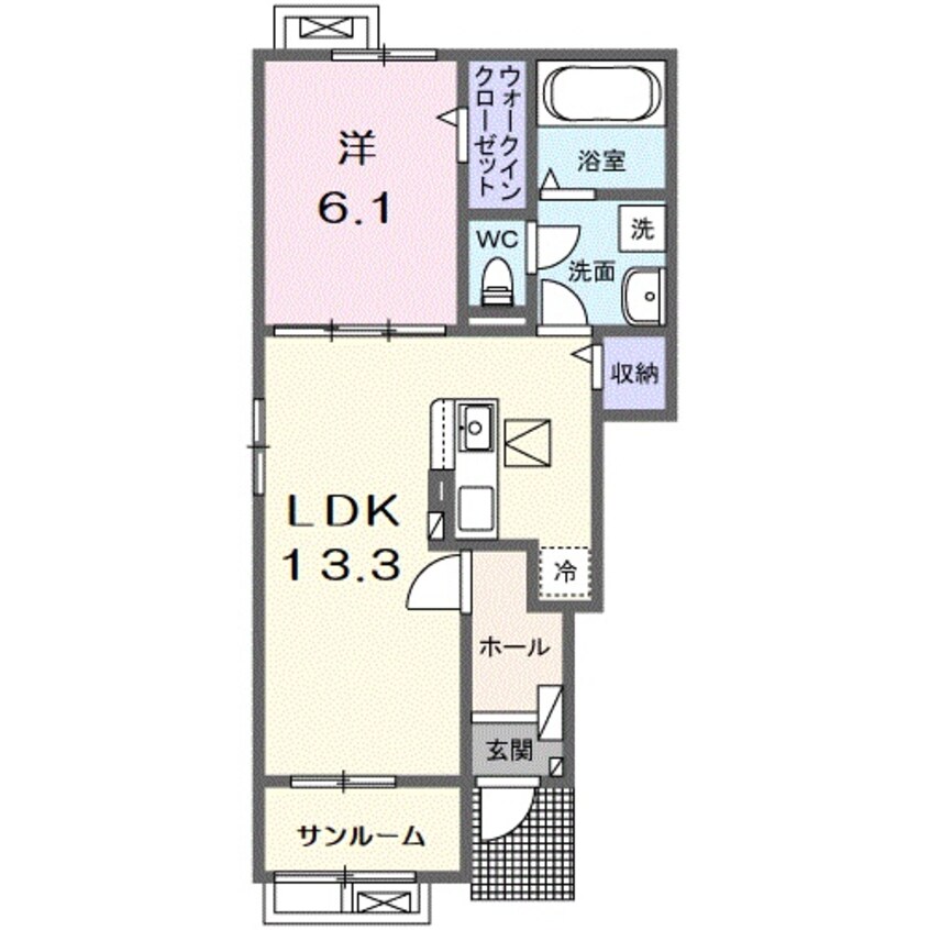 間取図 ボニート　ブローテ