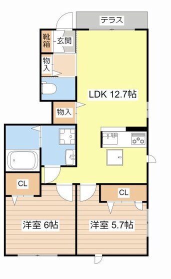 間取図 シャルム　ドミール