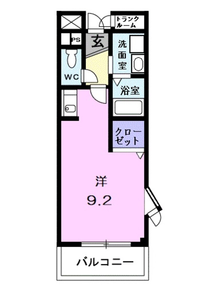 間取図 ランド・マーク・円蔵