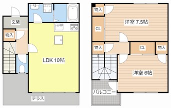 間取図 ティアラハイツ常福寺A