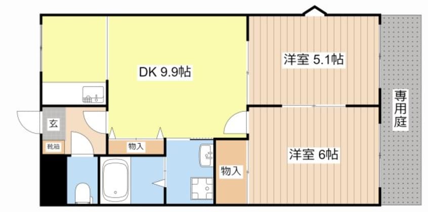 間取図 Ｋ’Ｓ　ＳＱＵＡＲＥ