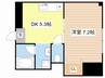 ヴィラ・十里 1DKの間取り