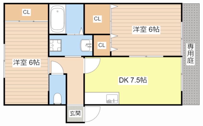 間取図 ヴィラ蓮池