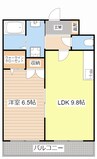 テネレッツァ 1LDKの間取り
