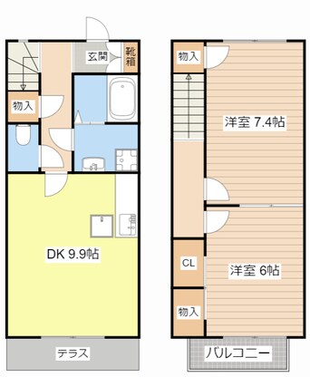 間取図 フィールドリバー1号館