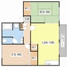 フェリーチェ 2LDKの間取り