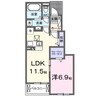 神楽坂２０２５ 1LDKの間取り