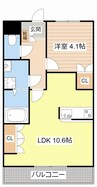 シャルマンコート２番館 1LDKの間取り