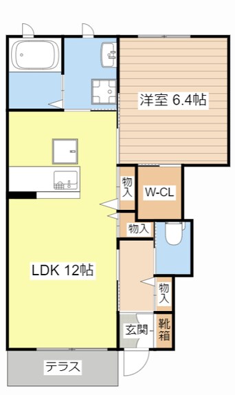 間取図 メゾン　ド　セゾン