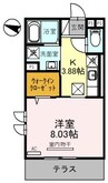 ベルエール地福寺 1Kの間取り