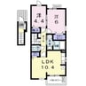 ヴィ　アン　ヴィ 2LDKの間取り
