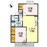 グリーンタウン杉原　D棟 2LDKの間取り