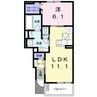 インフィニティ 1LDKの間取り