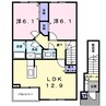 ソレアード　カーサＡ 2LDKの間取り