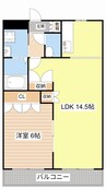 エル・アールＫ　Ⅱ 1LDKの間取り