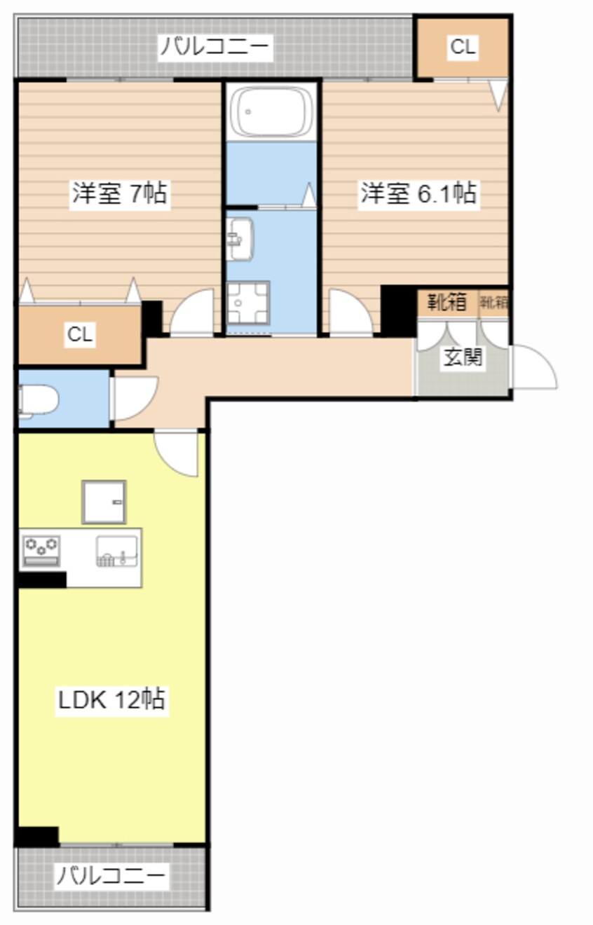 間取図 シャーメゾン　テミス