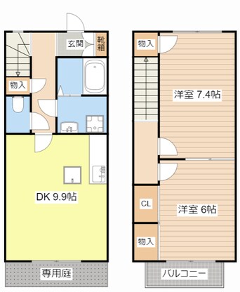 間取図 フィールドリバー２号館