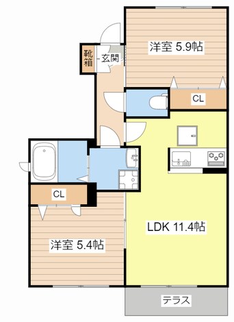 間取図 ブリリアント　ガーデン