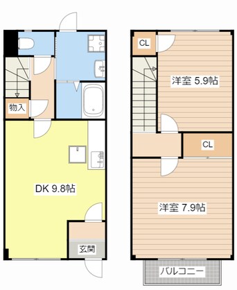 間取図 クレストビレッジⅡ