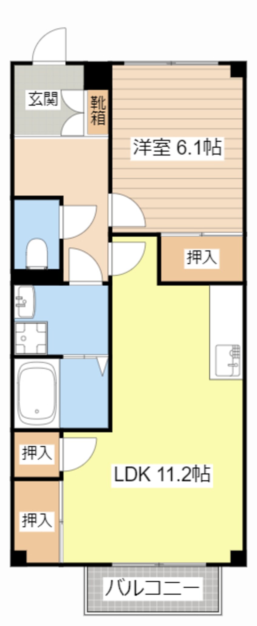 間取図 クレストビレッジⅢ