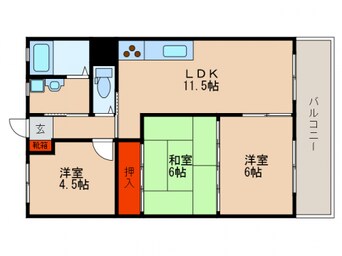 間取図 南川ハイツ