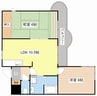 スリーハイム 2LDKの間取り