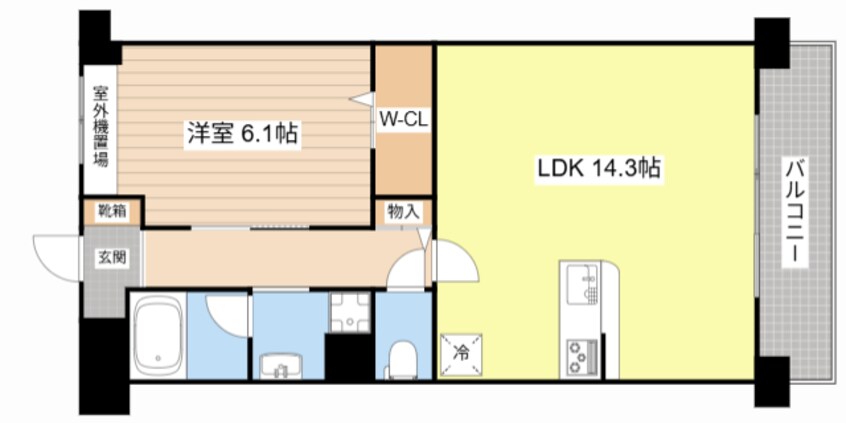 間取図 コンフォート上笠