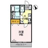 ブルージュⅢ 1Kの間取り