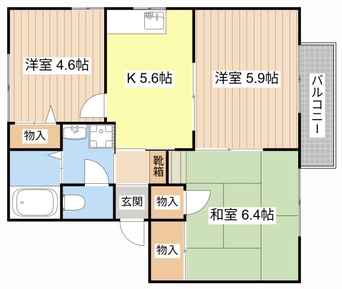 間取図 ＭＡＩＳＯＮ　ＬＵＮＡ