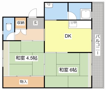 間取図 ビレッジハウス外町1号棟