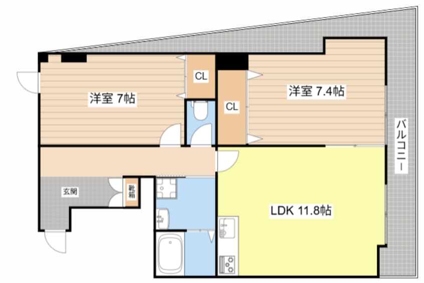 間取図 キングパレス東陽