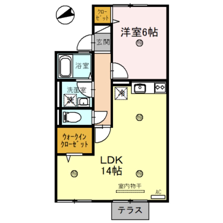 間取図 Salle de sejour (サルドセジュール)