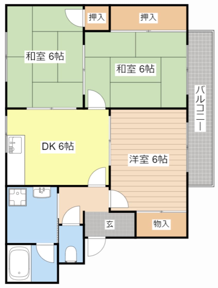 間取図 第1・第2コーポエイト