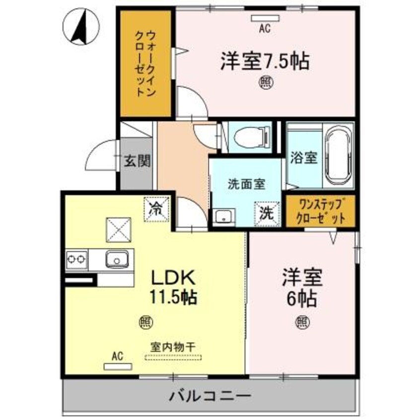 間取図 メイプルコート