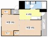 ヴィラナリー南小足Ⅱ 2Kの間取り