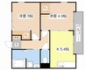 ルミエール小堀C 2Kの間取り