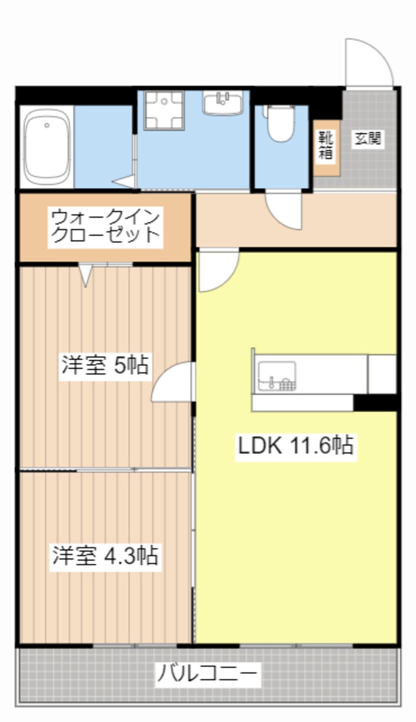 間取図 アンソレイエ
