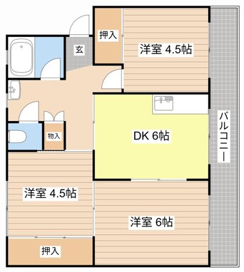 間取図 栗東グリーンハイツ2号棟