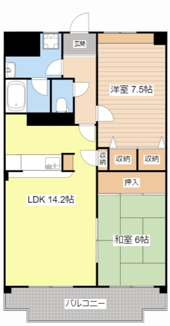 間取図 コスミックルーム21